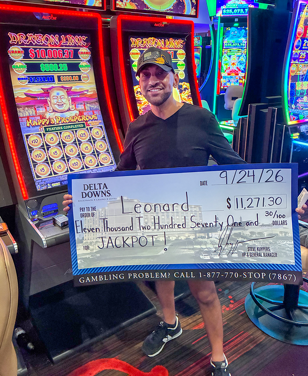 Jackpot Winner Leonard C. $11,271