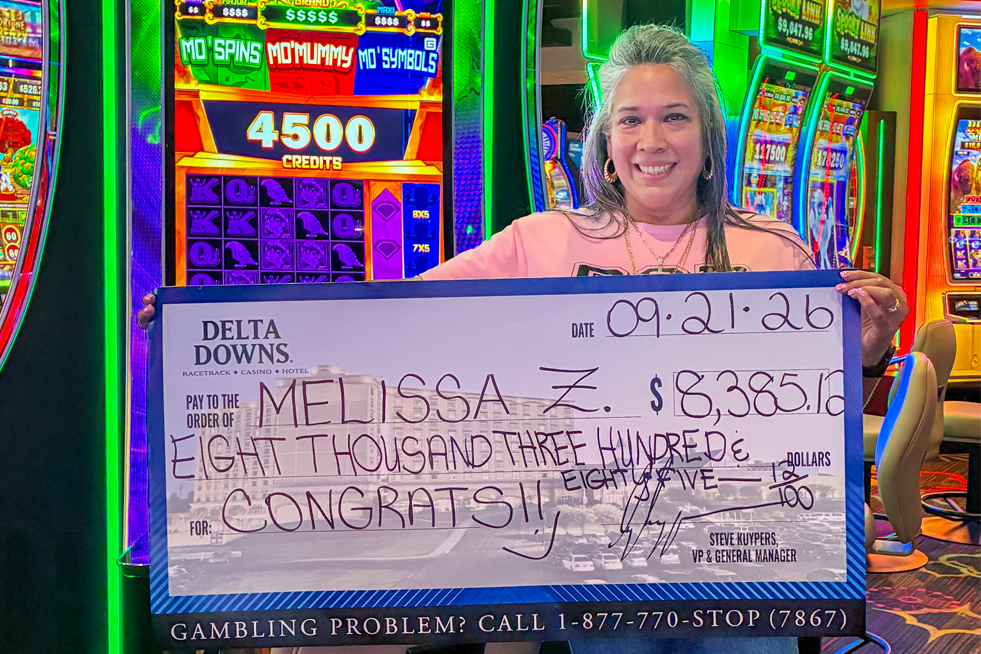 Jackpot Winner Melissa Z. $8,385