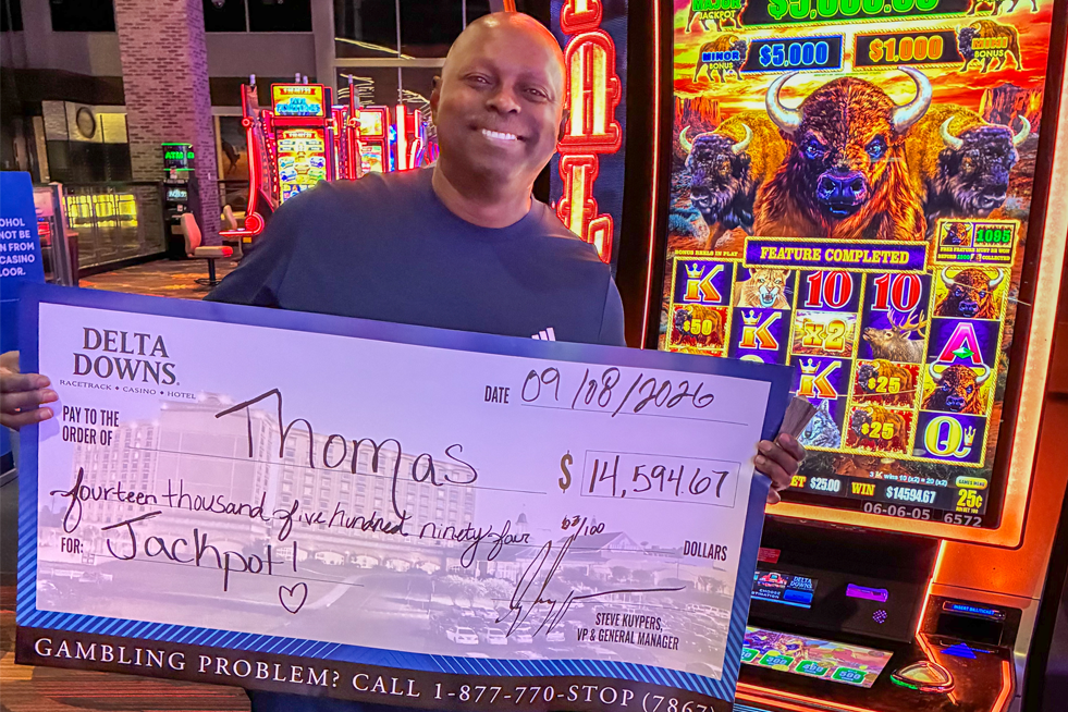 Jackpot Winner Thomas R. $14,594