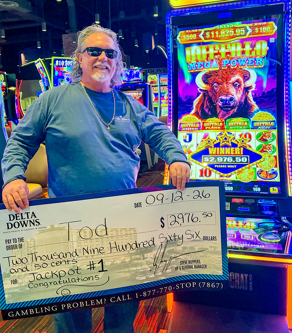 Jackpot Winner Tod B. $2,976