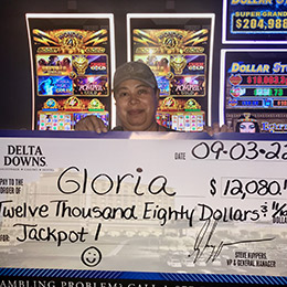 Gloria - Winner at Delta Downs