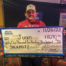 Juan - Winner at Delta Downs