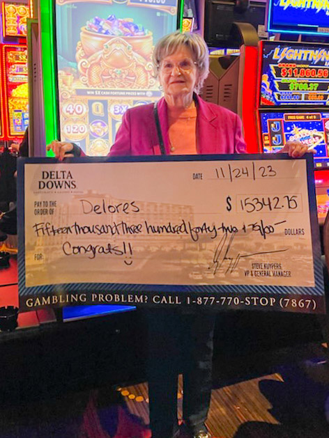 Jackpot winner Dolores M. - $15,342