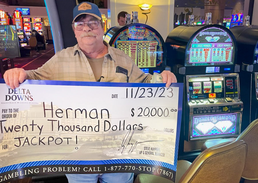 Jackpot winner Herman S. - $20,000
