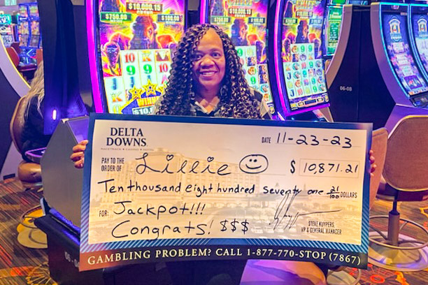 Jackpot winner Lillie B. - $10,871
