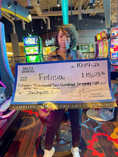 Winner Felicia M. - $15,678