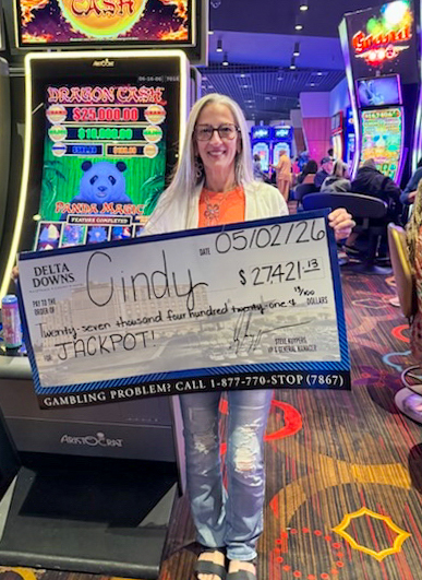 Jackpot Winner Cindy G. $27,421