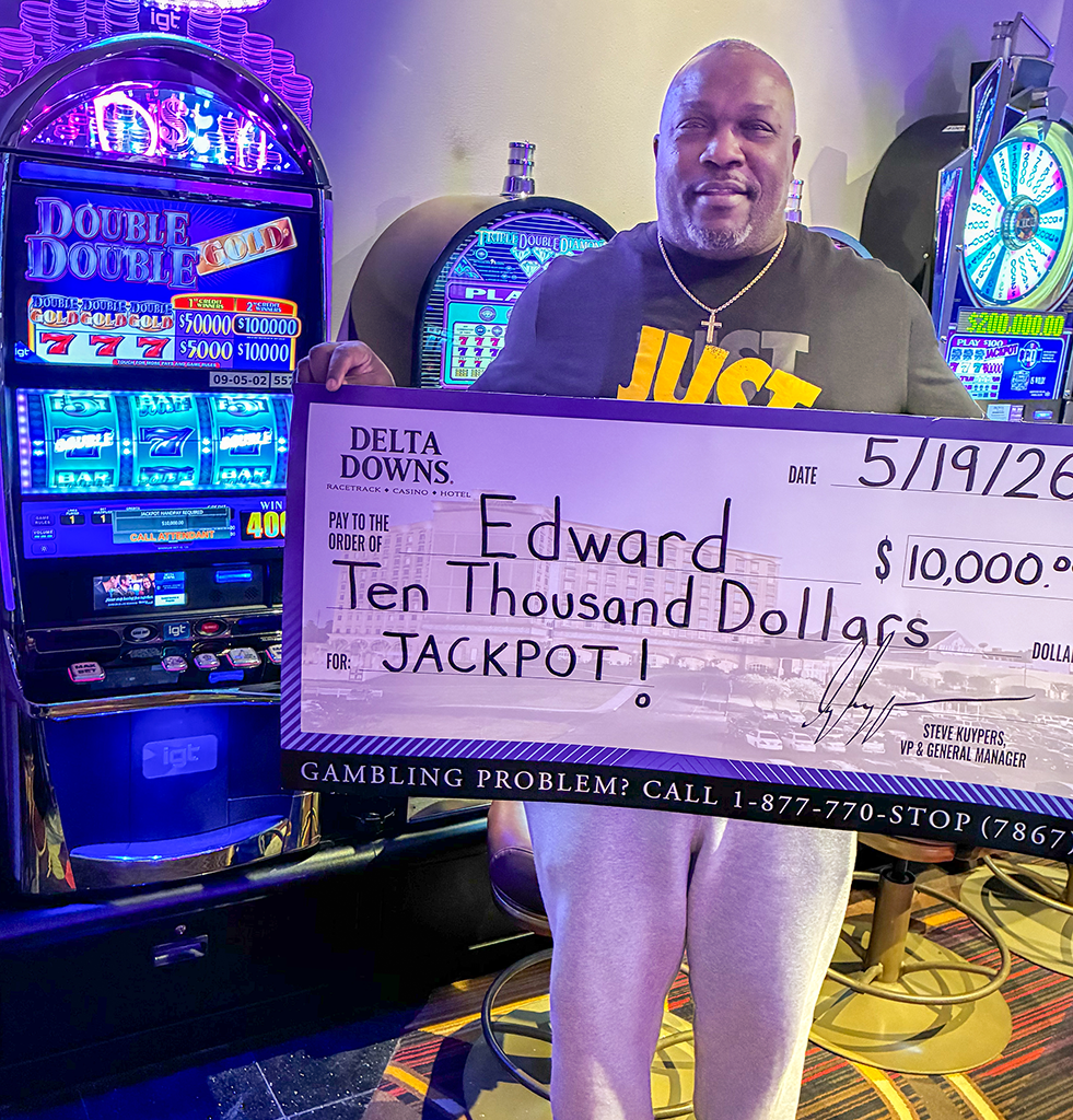 Jackpot Winner Edward S. $10,000