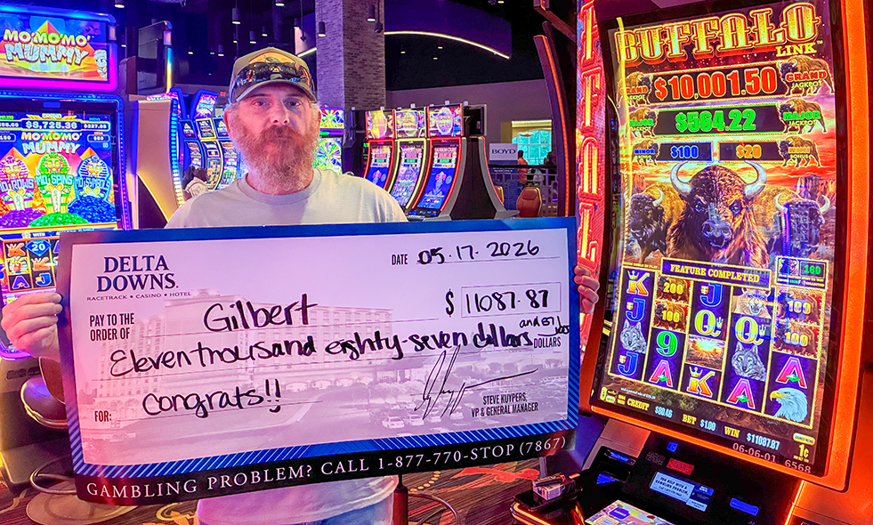 Jackpot Winner Gilbert R. $11,087