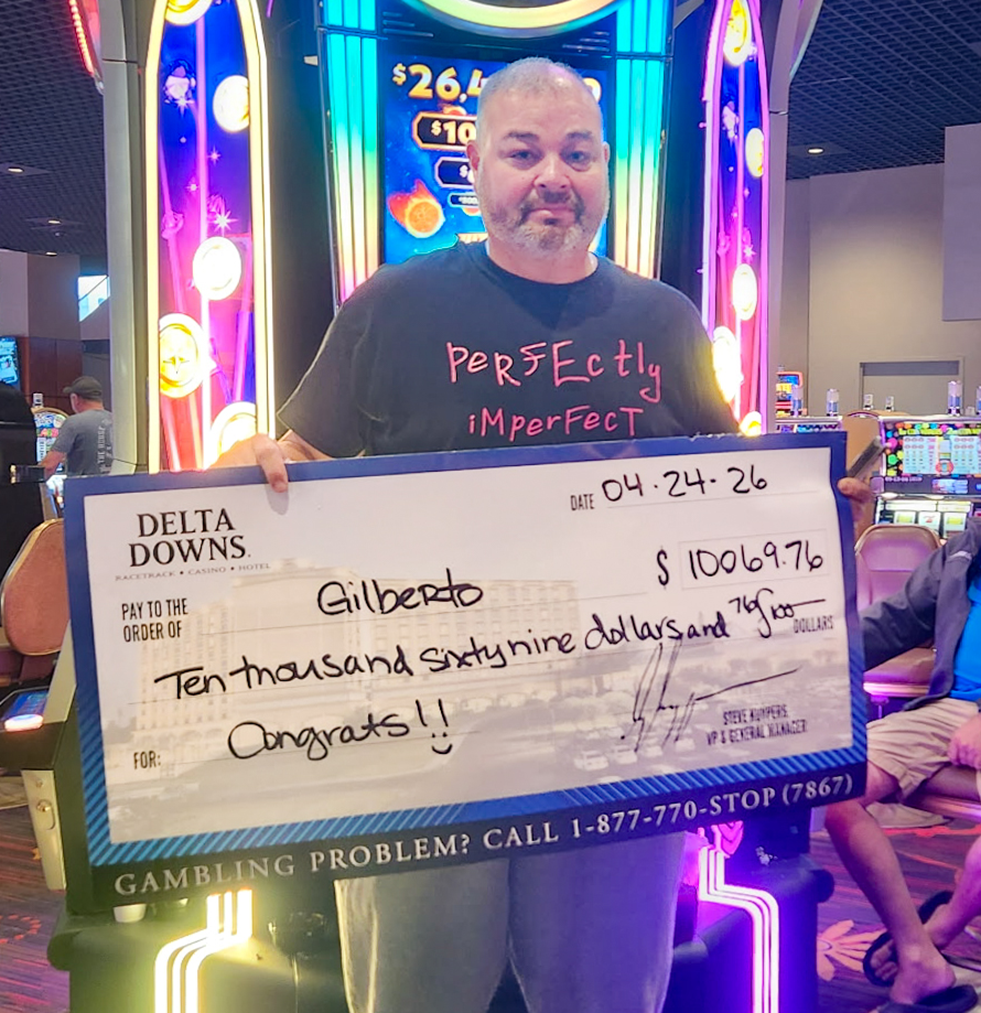 Jackpot Winner Gilberto V. $10,069