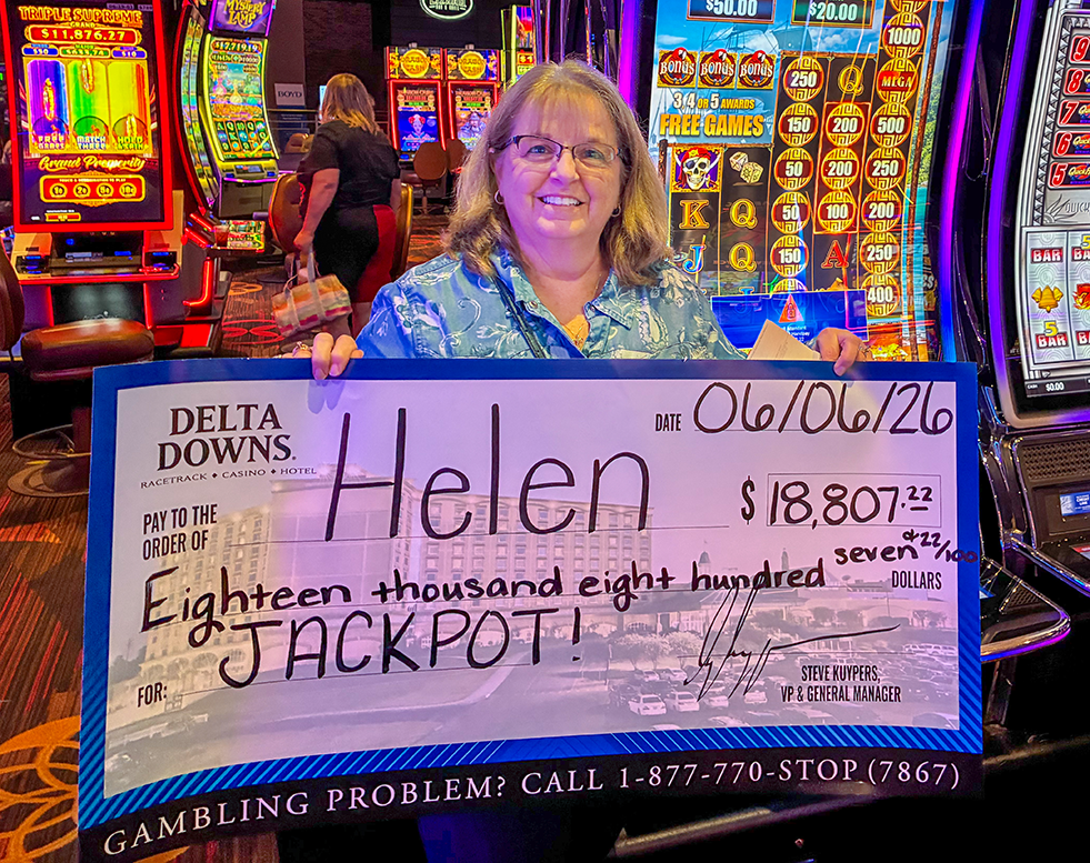 Jackpot Winner Helen M. $18,807