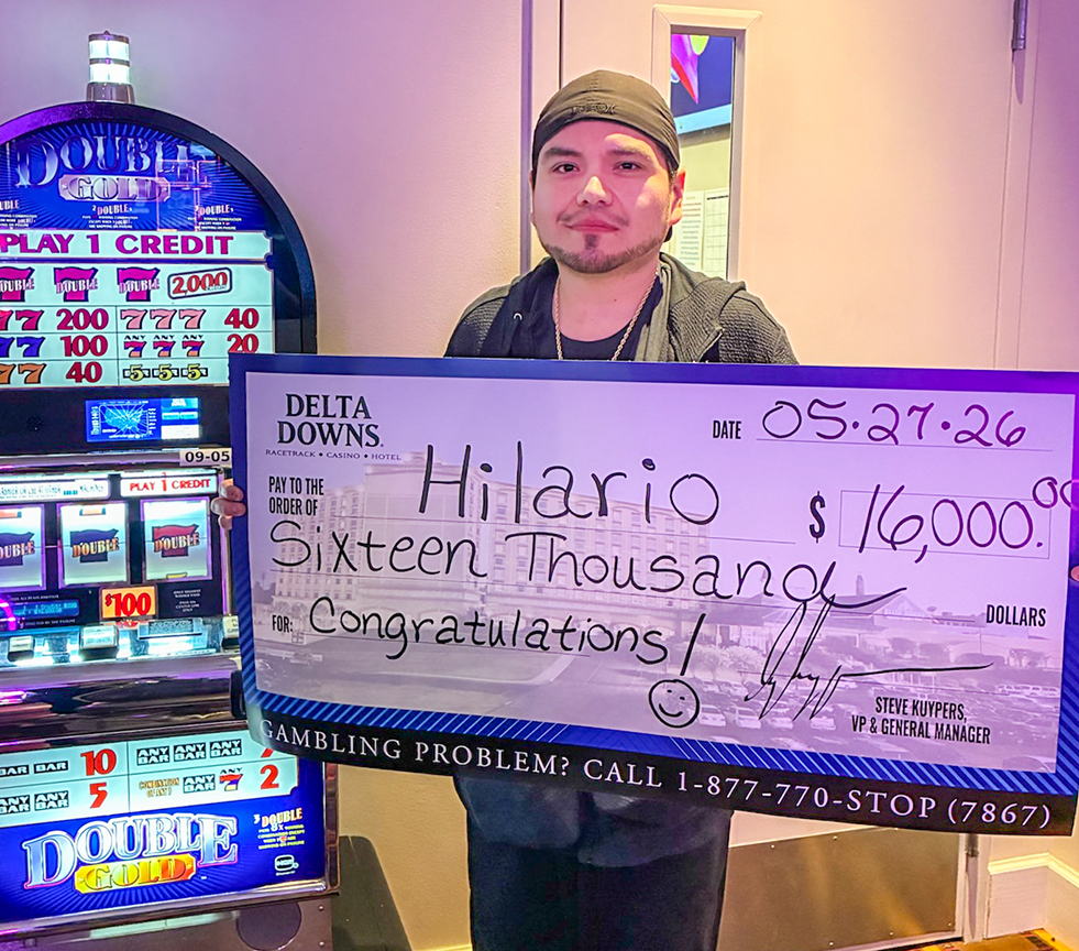 Jackpot Winner Hilario C. $16,000