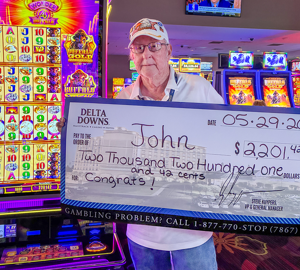 Jackpot Winner John A. $2,201