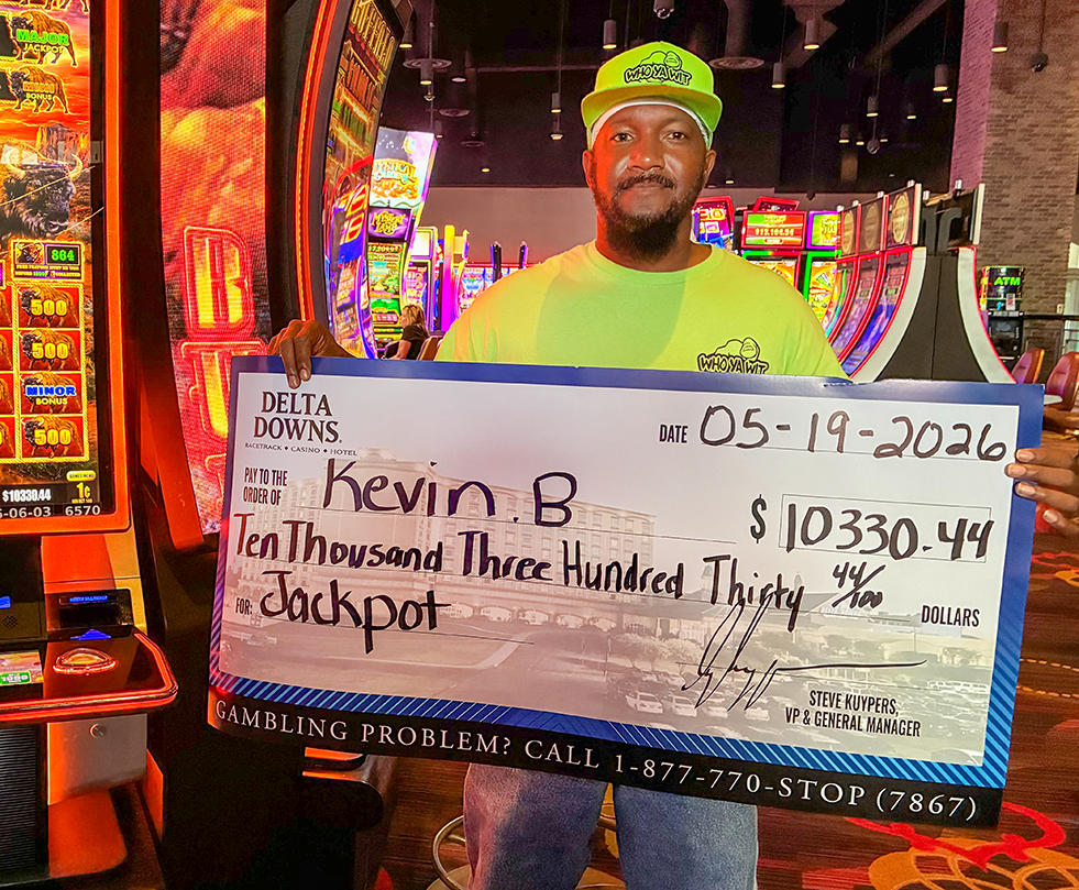 Jackpot Winner Kevin B. $10,330