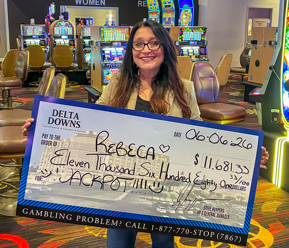 Jackpot Winner Rebeca P. $11,681