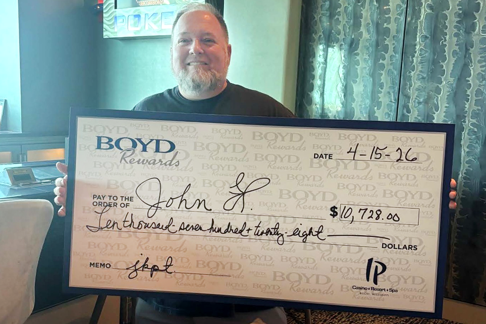 Jackpot Winner John H. $10,728