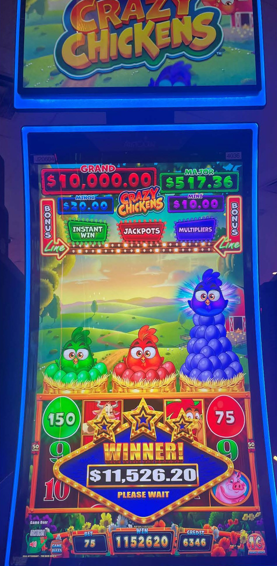 Lucky Winner $11,526