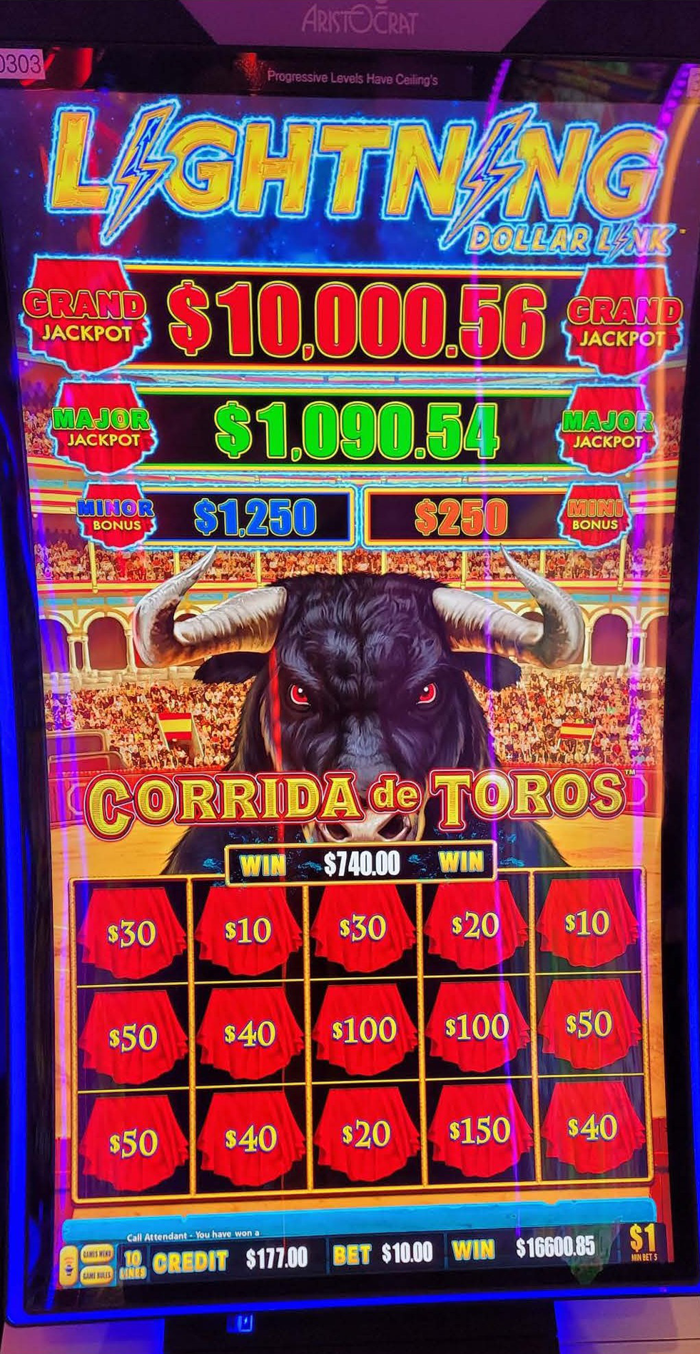 Lucky Winner $16,600