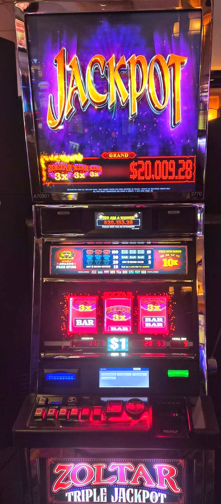 Lucky Winner $20,153