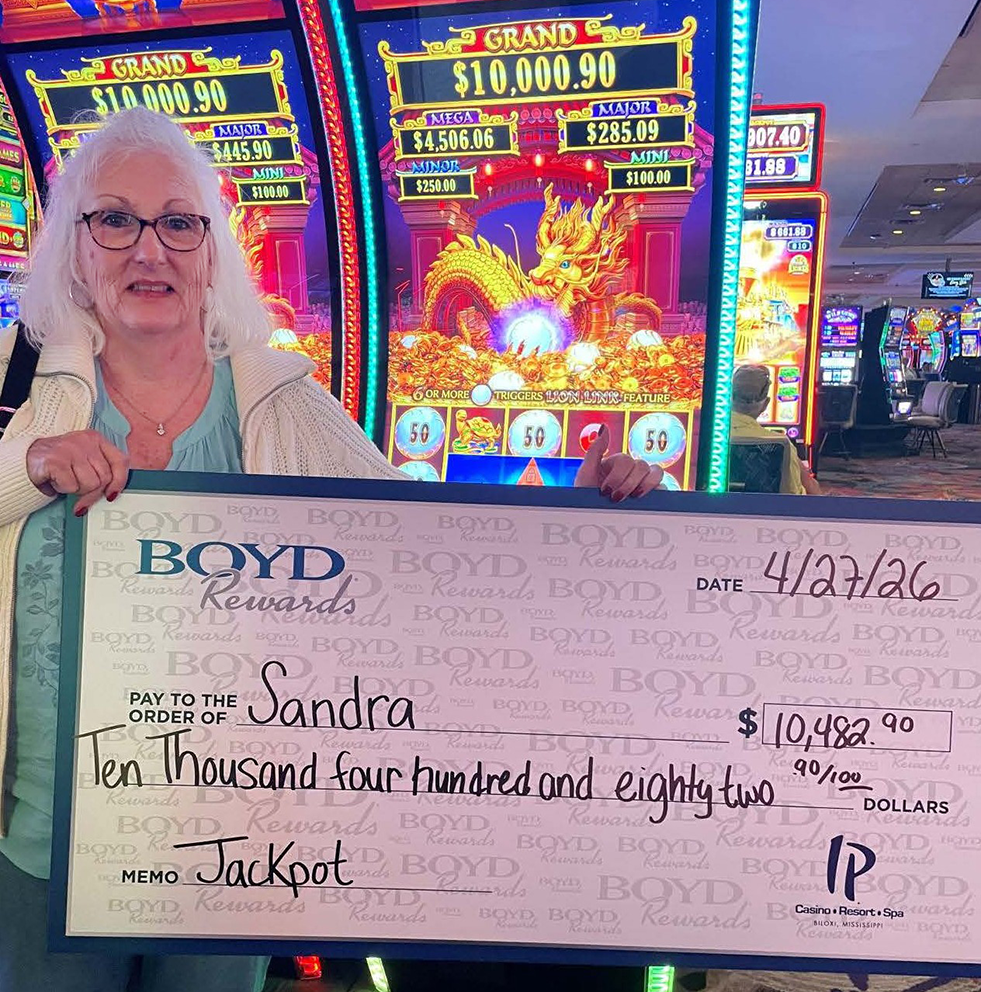 Jackpot Winner Sandra B. $10,482