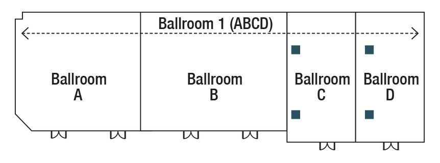 Ballroom 1 floor plan