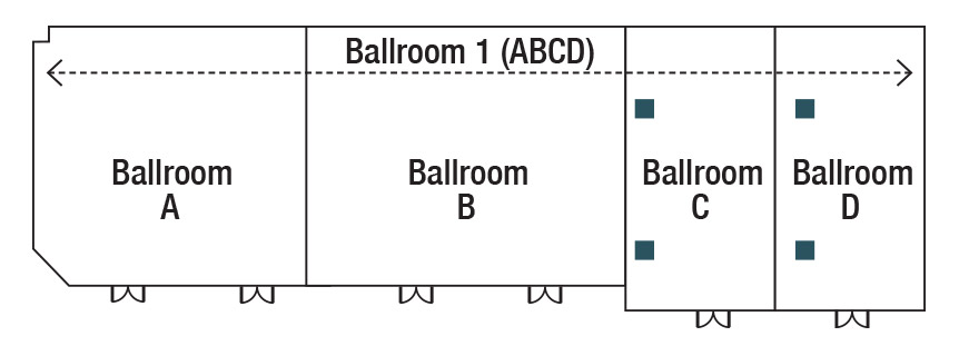 Ballroom 1 floor plan