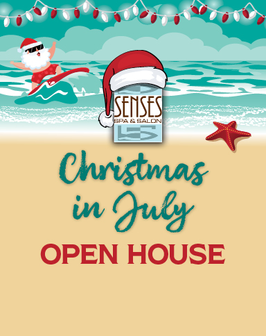 Senses Spa & Salon. Christmas in July Open House. 