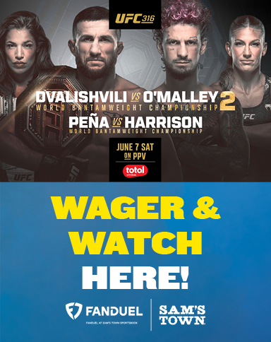 UFC 316 Wager & Watch Here!