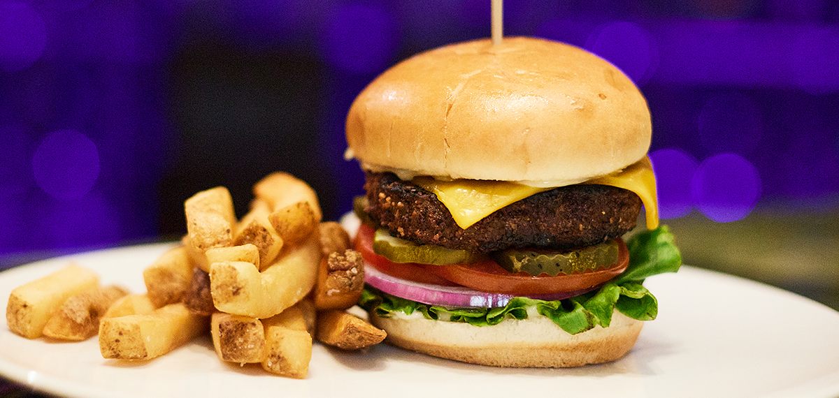 burger and fries