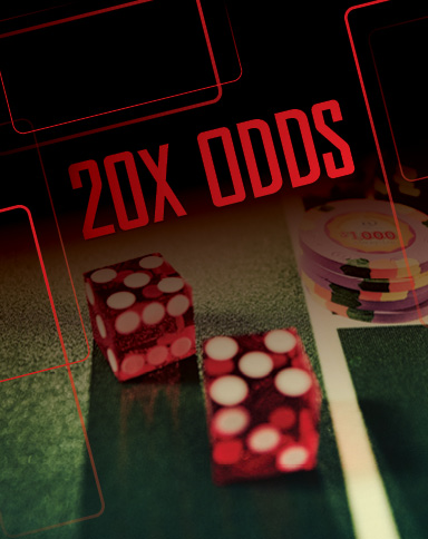 20x Odds image of dice