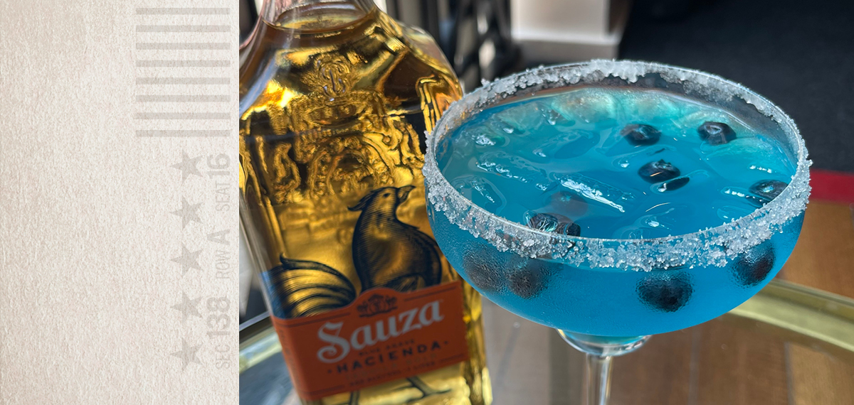 Amerisports August Drink Special $12 Blueberry infused Margarita