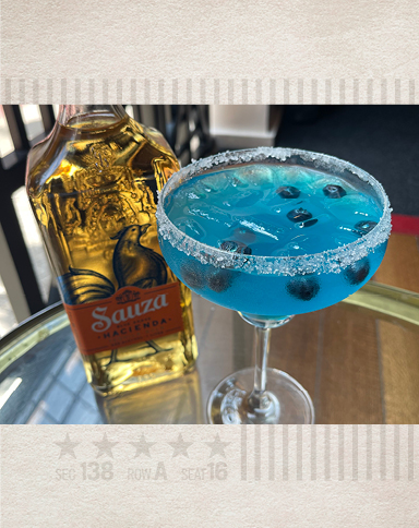 Amerisports August Drink Special $12 Blueberry infused Margarita