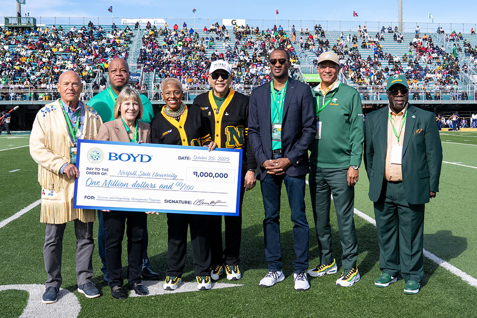 charity check presentation