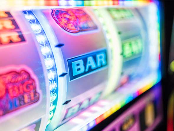 Close Up of Slot Machine Reels