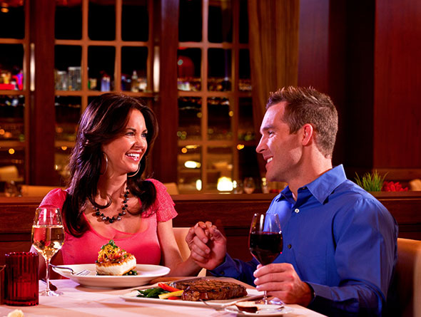 couple at william b's steakhouse