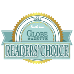 globe gazette readers' choice logo