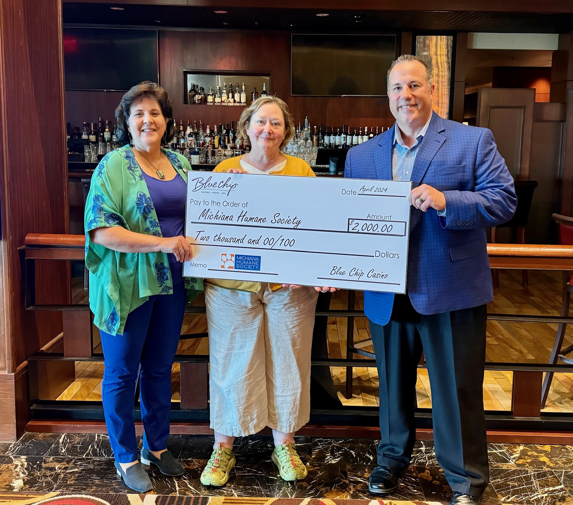 humane society check presentation