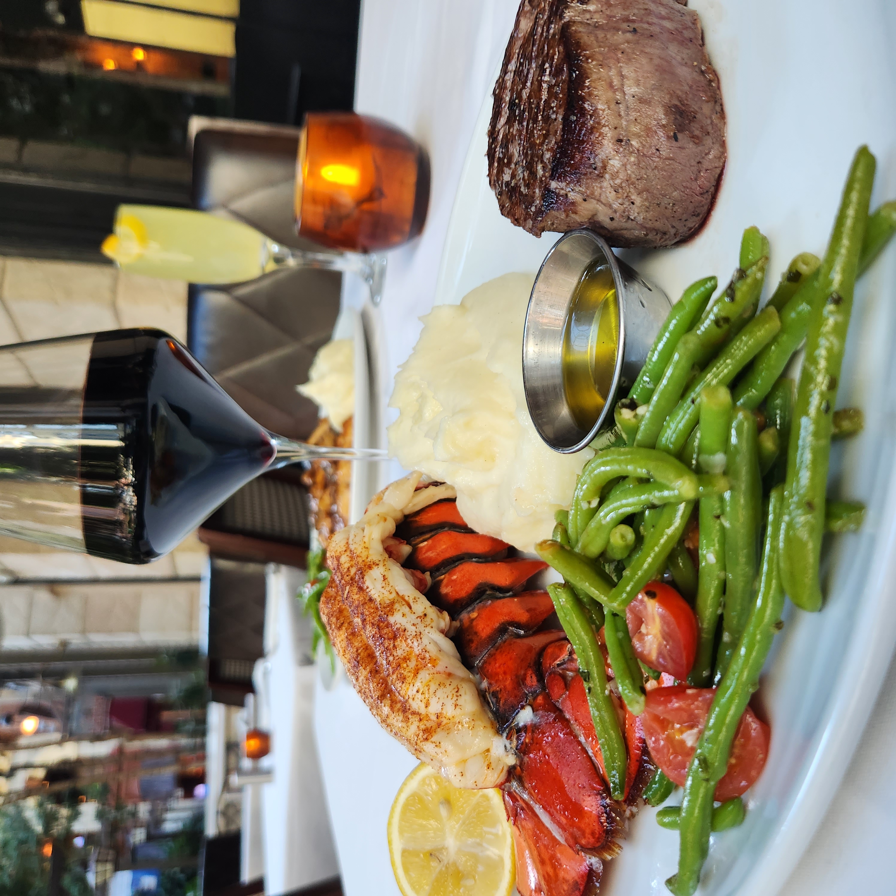 filet and lobster