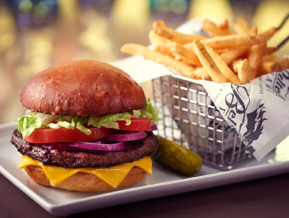 Burger and fries image