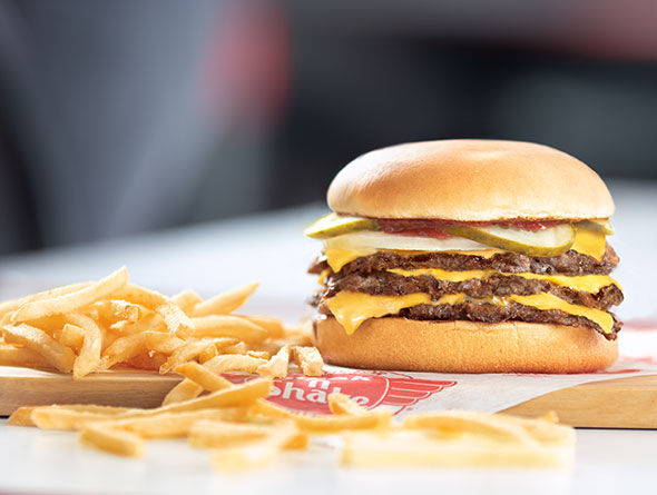 Steak 'N Shake burger and fries image