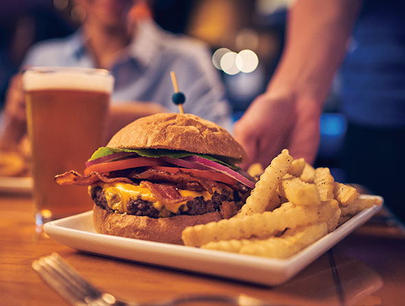 Burger and fries image