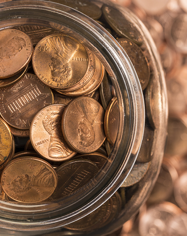 jars of coins