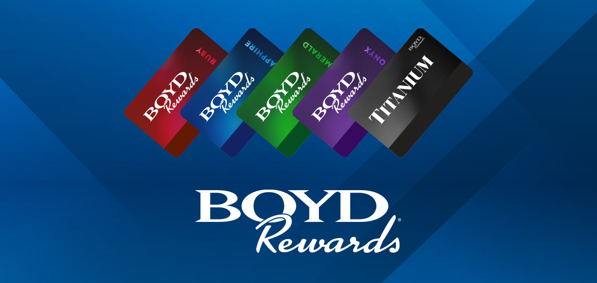 boyd rewards logo and cards