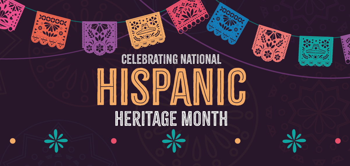 celebrating national hispanic heritage month on a latin inspired background