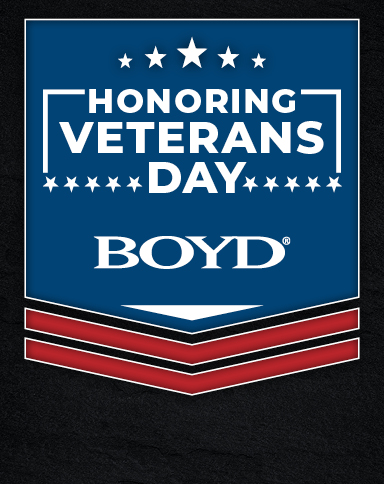 Boyd Honors Veterans Day on patriotic background