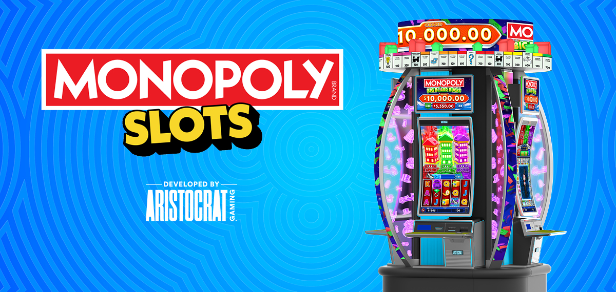 monopoly slots with machine and logo