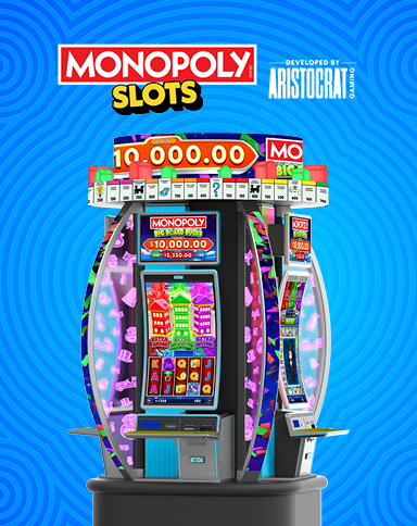 monopoly slots with machine and logo