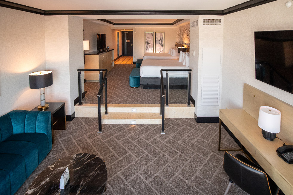 Deluxe Suite Two Queens Living Area