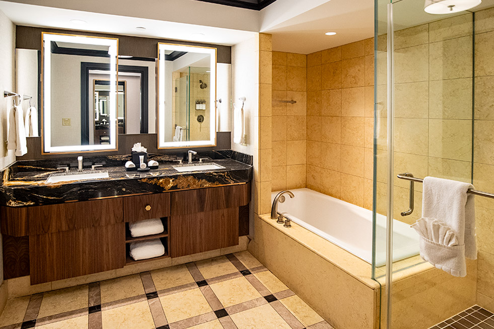 Deluxe Suite Two Queens Bathroom