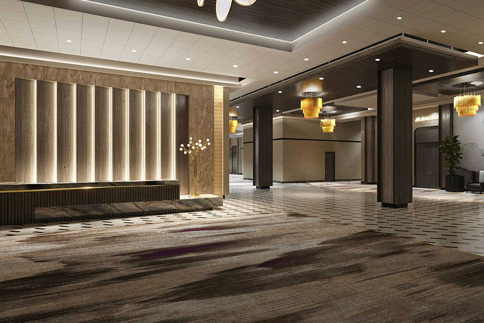 brilliance level ballrooms and meeting spaces lobby